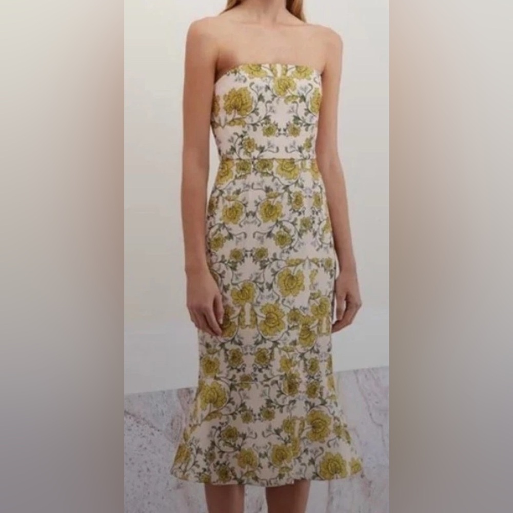 KEEPSAKE the label strapless midi celestail dress